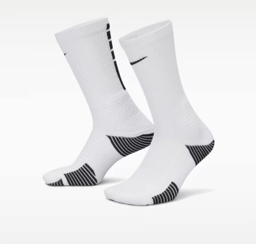 Nike Elite 2.0 Cushioned Crew Socks (1 Pair) White/Black XL