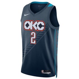   Nike NBA Shai Gilgeous-Alexander Oklahoma City Thunder City Edition Swingman Jersey Thunder Blue
