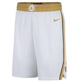   Nike Dri-FIT NBA Boston Celtics City Edition Swingman Shorts White/Club Gold