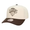 Mitchell & Ness NBA New York Knicks Brown And Cream Pro Snapback Cream