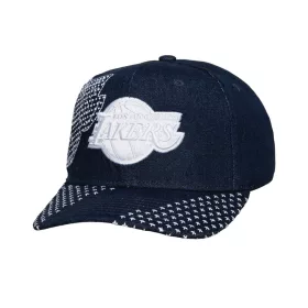   Mitchell & Ness NBA Los Angeles Lakers Run Stitch Pro Snapback Blue