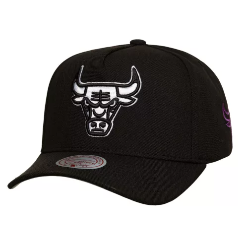 Mitchell & Ness NBA Chicago Bulls 404 Club Neon Pro Snapback Black