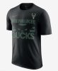 Nike Milwaukee Bucks City Edition Men's T-Shirt Black