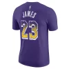 Nike NBA Los Angeles Lakers Lebron James Select Series Tee Field Purple M