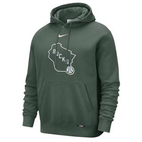 Nike Milwaukee Bucks City Edition Club Hoodie Green