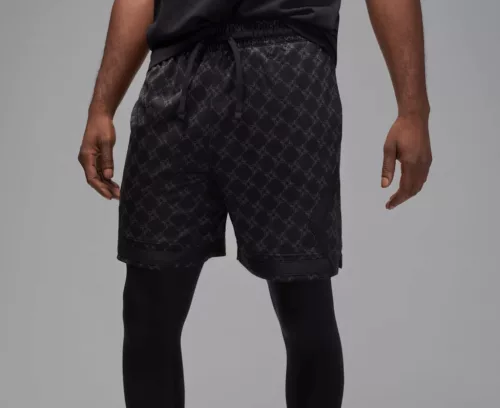 Jordan Sport Men's Dri-FIT Printed Diamond Shorts Black L