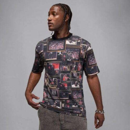 Jordan Brooklyn Printed Tee Black