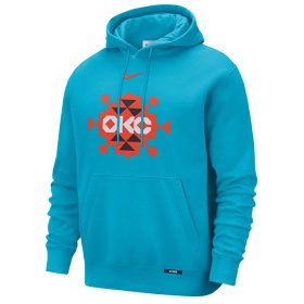   Nike Oklahoma City Thunder City Edition Club Hoodie Dark Turquoise