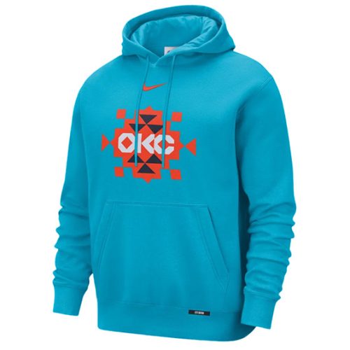 Nike Oklahoma City Thunder City Edition Club Hoodie Dark Turquoise L