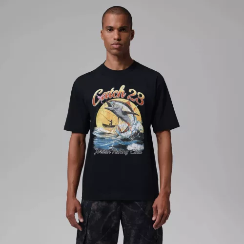 Jordan Fishing Club Graphic Tee Black