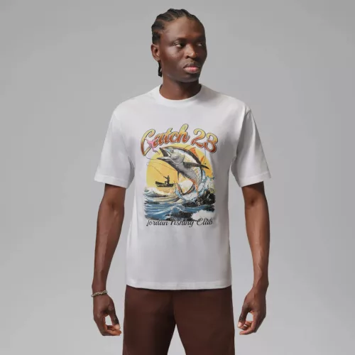 Jordan Fishing Club Graphic Tee White