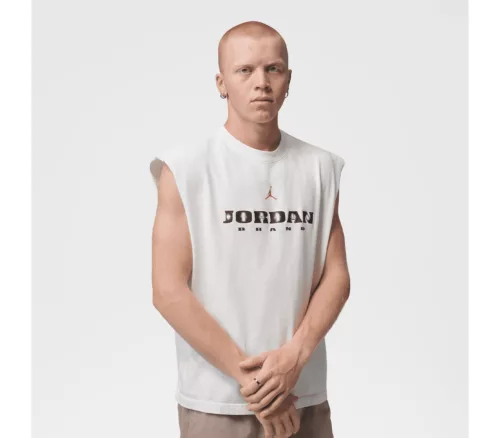Jordan Brooklyn Sleeveless Muscle Top Sail/Gym Red