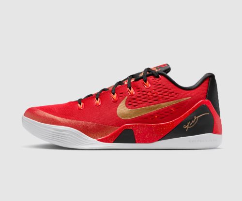 Nike Kobe 9 EM Low Protro China University Red/Metallic Gold-Black 495