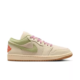   Air Jordan 1 Low SE Wmns Sail/Olive Aura/Pearl White/Iced Carmine