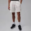 Jordan Brooklyn St Fleece 7" Shorts Sail/University Red