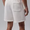 Jordan Brooklyn St Fleece 7" Shorts Sail/University Red