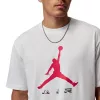 Jordan Brooklyn Short Sleeve Tee White/University Red M