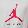 Jordan Brooklyn Short Sleeve Tee White/University Red M