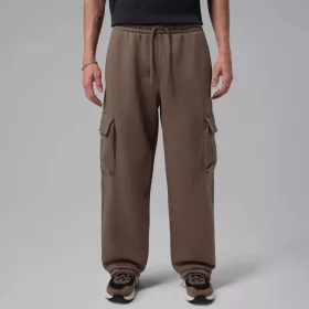   Jordan Brooklyn Oversized Fleece Cargo Trousers Palomino/Dark Cinder