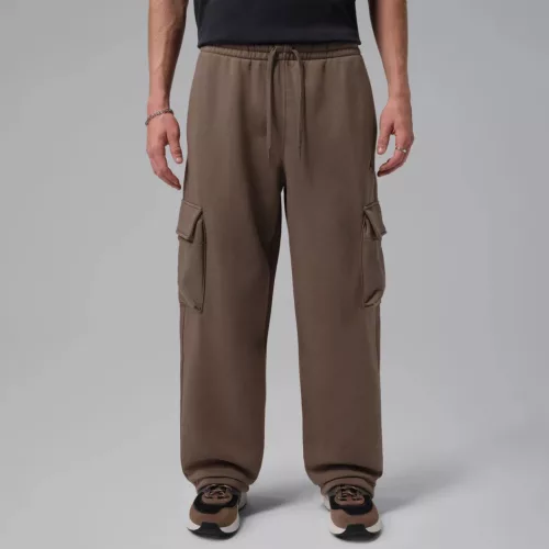Jordan Brooklyn Oversized Fleece Cargo Trousers Palomino/Dark Cinder