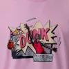 Jordan Brooklyn Comic 96 Crew T-Shirt Pink Foam L