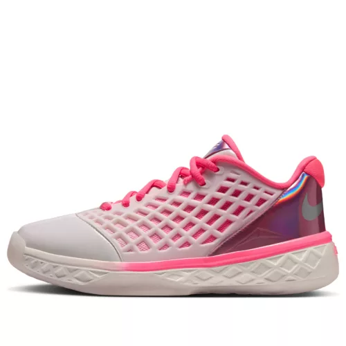 Kobe 3 Protro Low Basketball Shoes (GS) Sail/Hot Punch/Metallic Silver