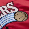 Mitchell & Ness NBA Philadelphia 76Ers Allen Iverson Player Lightweight Satin Jacket SCARLET-BLACK XL
