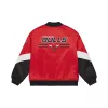Mitchell & Ness NBA Chicago Bulls Triple Check Heavyweight Satin Jacket Red XL
