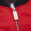 Mitchell & Ness NBA Chicago Bulls Triple Check Heavyweight Satin Jacket Red XL