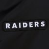Mitchell & Ness NFL Team Leader Satin Bomber Vintage Logo Oakland Raiders Black M