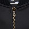 Mitchell & Ness NFL Team Leader Satin Bomber Vintage Logo Oakland Raiders Black M