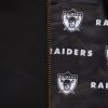 Mitchell & Ness NFL Team Leader Satin Bomber Vintage Logo Oakland Raiders Black M