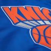 Mitchell & Ness NBA Team Origins Satin Jacket Vintage Logo New York Knicks Royal XXL