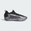 Adidas Anthony Edwards 1 Low Iron Metallic / Core Black / Solar Orange