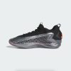 Adidas Anthony Edwards 1 Low Iron Metallic / Core Black / Solar Orange