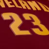 Mitchell & Ness NBA Cleveland Cavaliers 2015 Lebron James Road Swingman Jersey Cardinal L