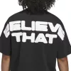 Adidas Anthony Edwards "Believe That" Tee Black/White M