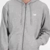 New Balance MJ41501AG Sport Essentials Logo Fleece Full Zip Grey