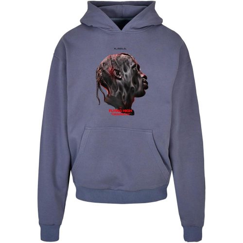 MISTER TEE FLYING HIGH HEAVY OVERSIZE HOODIE VINTAGEBLUE S