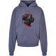 MISTER TEE FLYING HIGH HEAVY OVERSIZE HOODIE VINTAGEBLUE M