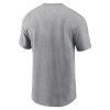 NIKE MLB COOPERSTOWN WORDMARK COTTON TEE NEW YORK YANKEES DARK GREY HEATHER