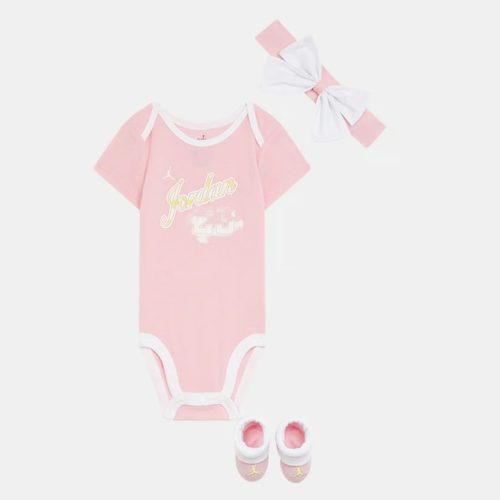 JORDAN KIDS SKY ROOKIE BOX SET MEDIUM SOFT PINK 0-6M