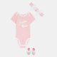 JORDAN KIDS SKY ROOKIE BOX SET MEDIUM SOFT PINK 0-6M