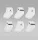 Jordan Everyday Essentials Ankle Socks (6 Pairs) White 12-24M