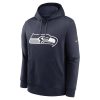 Nike Club Fleece Pullover Hoodie - NFL Seattle Seahawks College Navy M