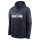 Nike Club Fleece Pullover Hoodie - NFL Seattle Seahawks College Navy M