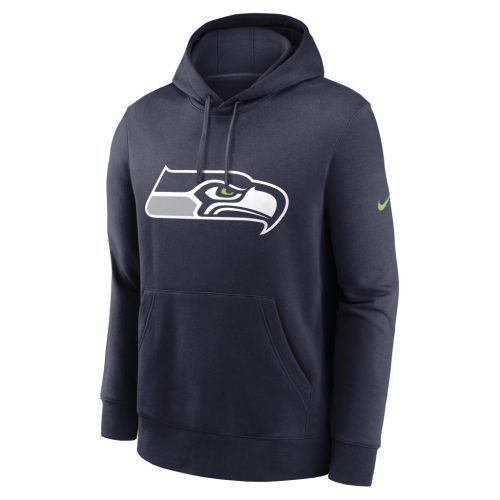 Nike Club Fleece Pullover Hoodie - NFL Seattle Seahawks College Navy M