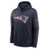 Nike Club Fleece Pullover Hoodie - NFL New England Patriots College Navy