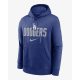 NIKE MLB CLUB SLACK FLEECE HOOD LOS ANGELES DODGERS RUSH BLUE M