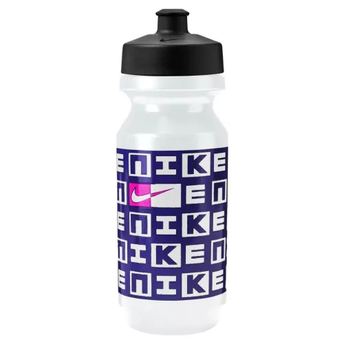 NIKE BIG MOUTH BOTTLE 2.0 22 OZ GRAPHIC WHITE/BLACK/COURT PURPLE/FIRE PINK ONE